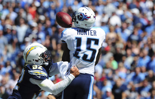 Titans Justin Hunter could have a solid outing against the Colts