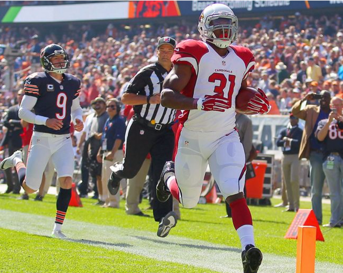David Johnson is bursting with talent, but still playing behind Chris Johnson